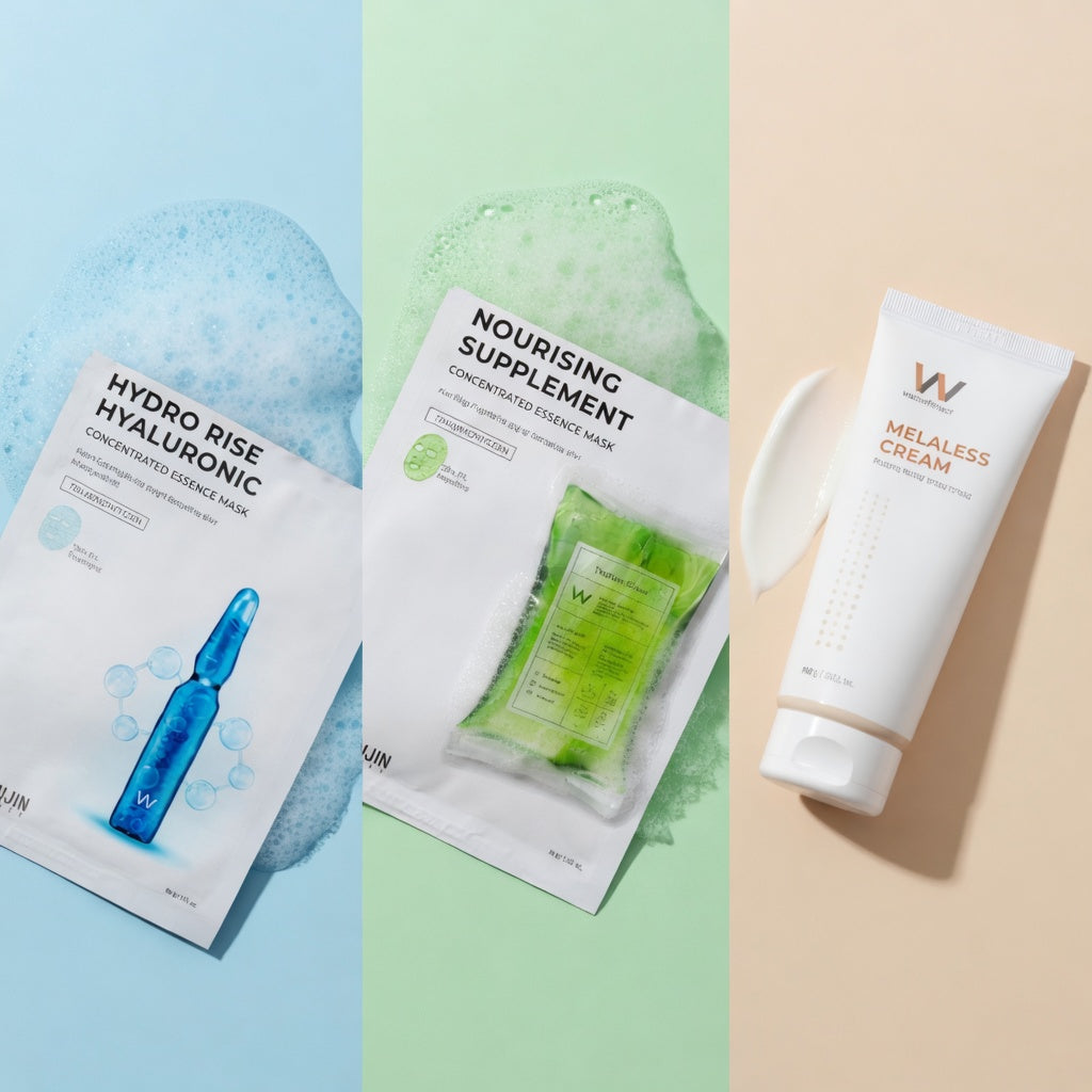 Kit Melaless para el melasma: crema y dos mascarillas coreanas